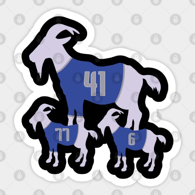 Dallas Mavericks Goats Sticker by slawisa